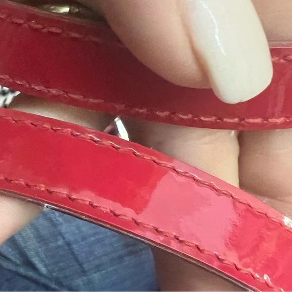 Ralph Lauren- Vintage Houndstooth, White/Black/Red - Impeccable, Classic Bag! - Picture 3 of 6